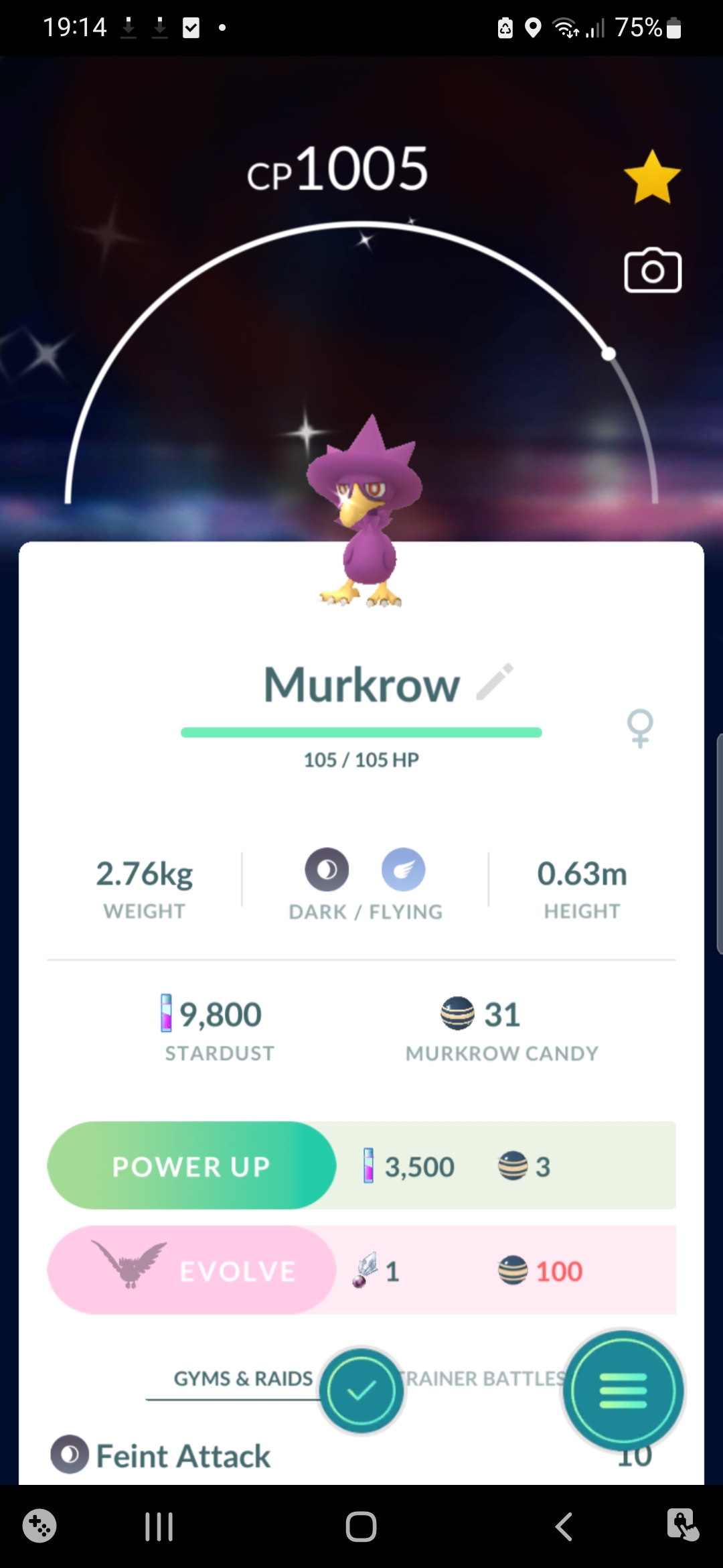 Can Murkrow be Shiny in Pokemon GO?