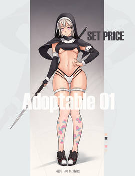 [Set price - CLOSED] Nun warrior Adoptable 01