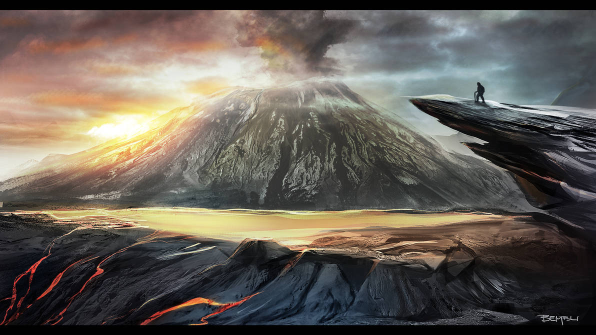 Volcano Deviantart Volcano by bembli on DeviantArt