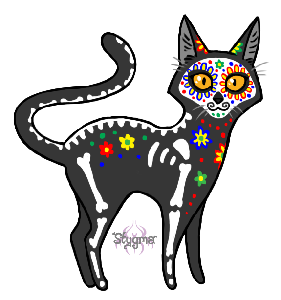 Day of the dead kitty