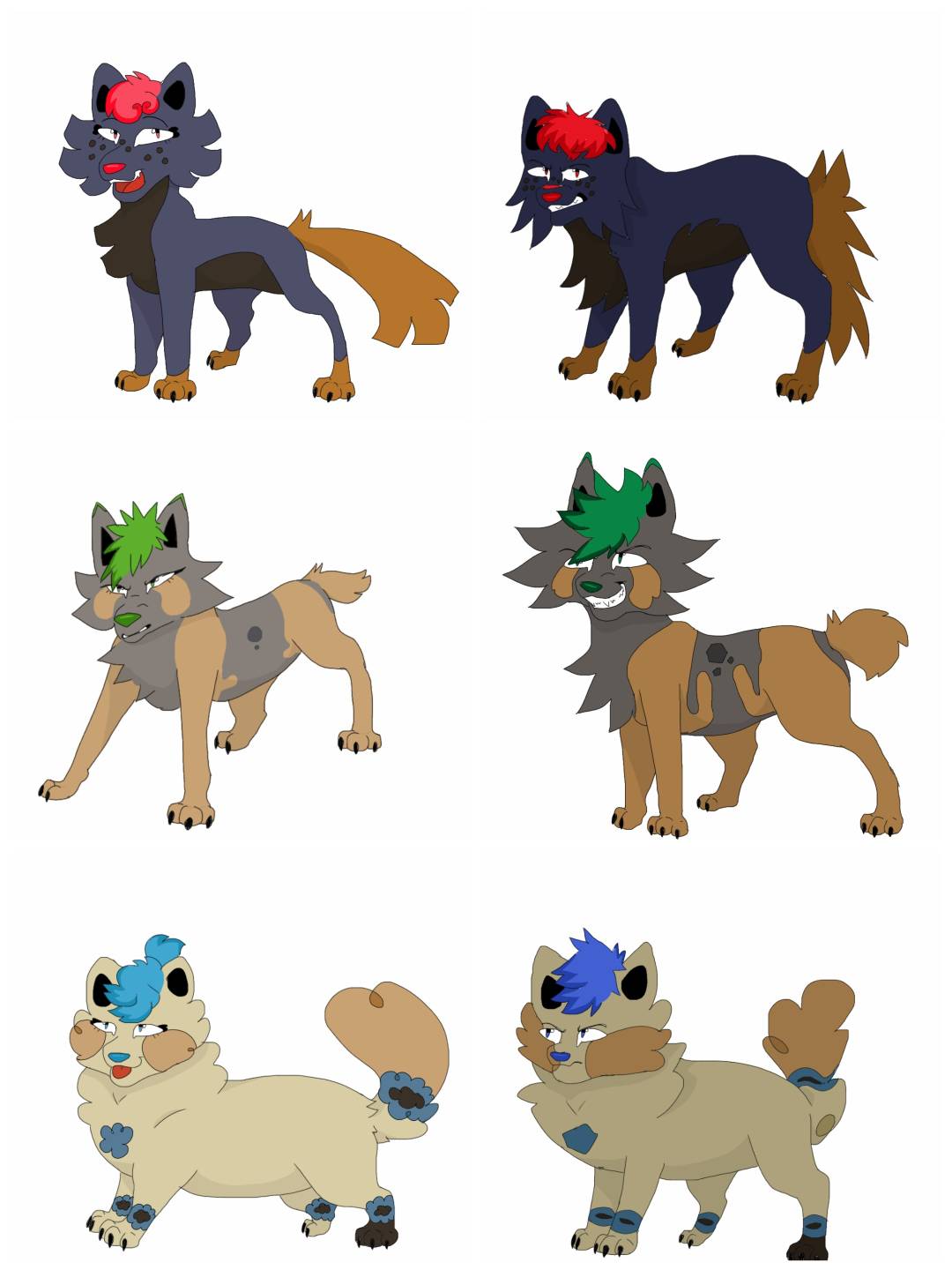The Puff(a) and Punch Wolves by ClassicFandom on DeviantArt