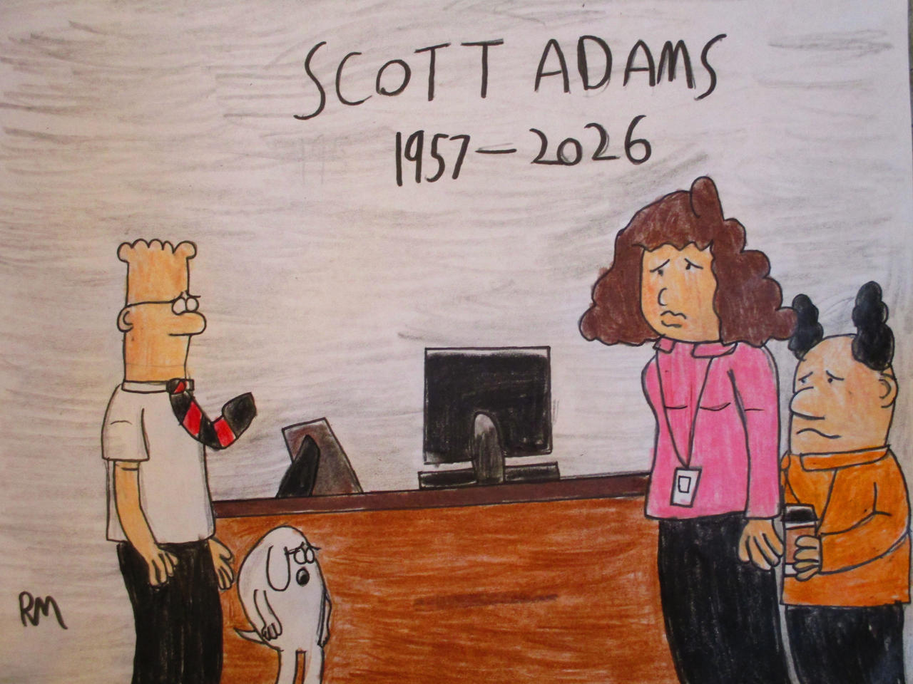 Dilbert Rip Dilbert Mourns by Remyfox819 on DeviantArt