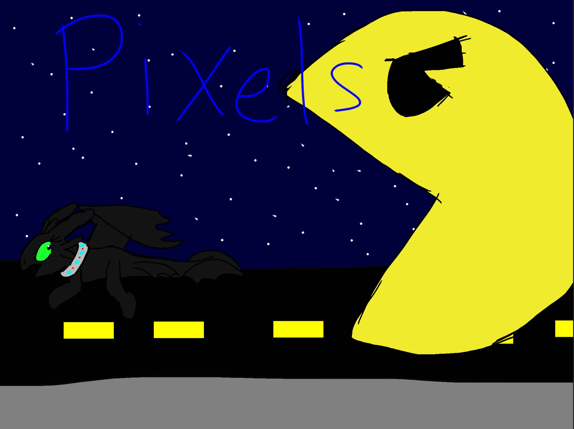 Pixels fan art by 101dragontrainer on DeviantArt
