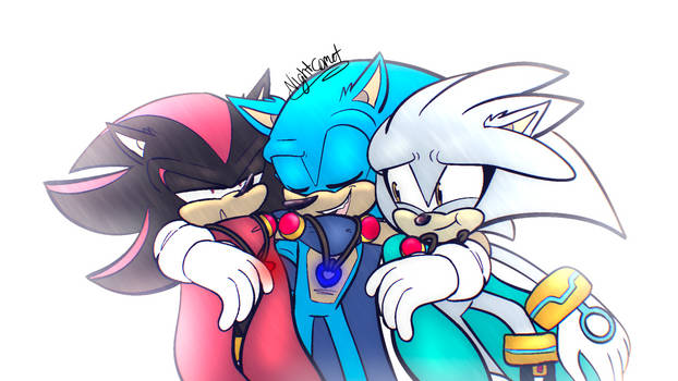 Sonic Shadow and Silver by xXYumiAsukaXx on DeviantArt