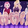 Naruto girls feet - patreon comm