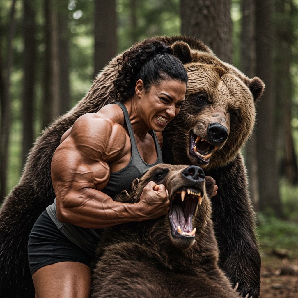 Animals. Muscle Deviantart Muscle girls in peril 6 of 8 - Bears by Fempower99 on DeviantArt