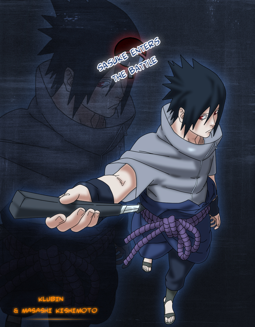 sasuke enters the battle