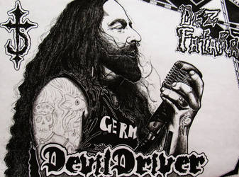 Dez Fafara - DevilDriver - Art Drawing Portrait