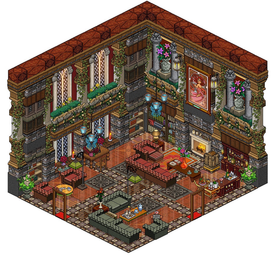 Mansion - Living room by Cutiezor on DeviantArt