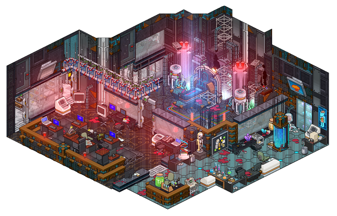 Cartoon Evil Lab Evil Lab Hospital Or Laboratory Corridor Point Of View Of Walking Down