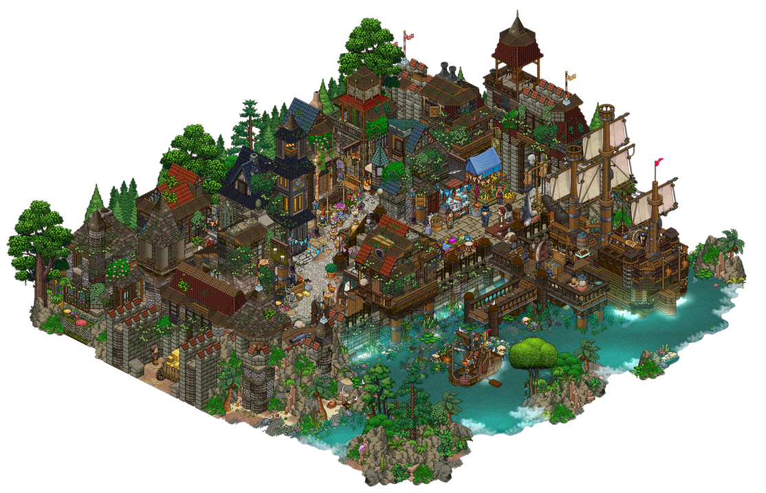 Port city by Cutiezor