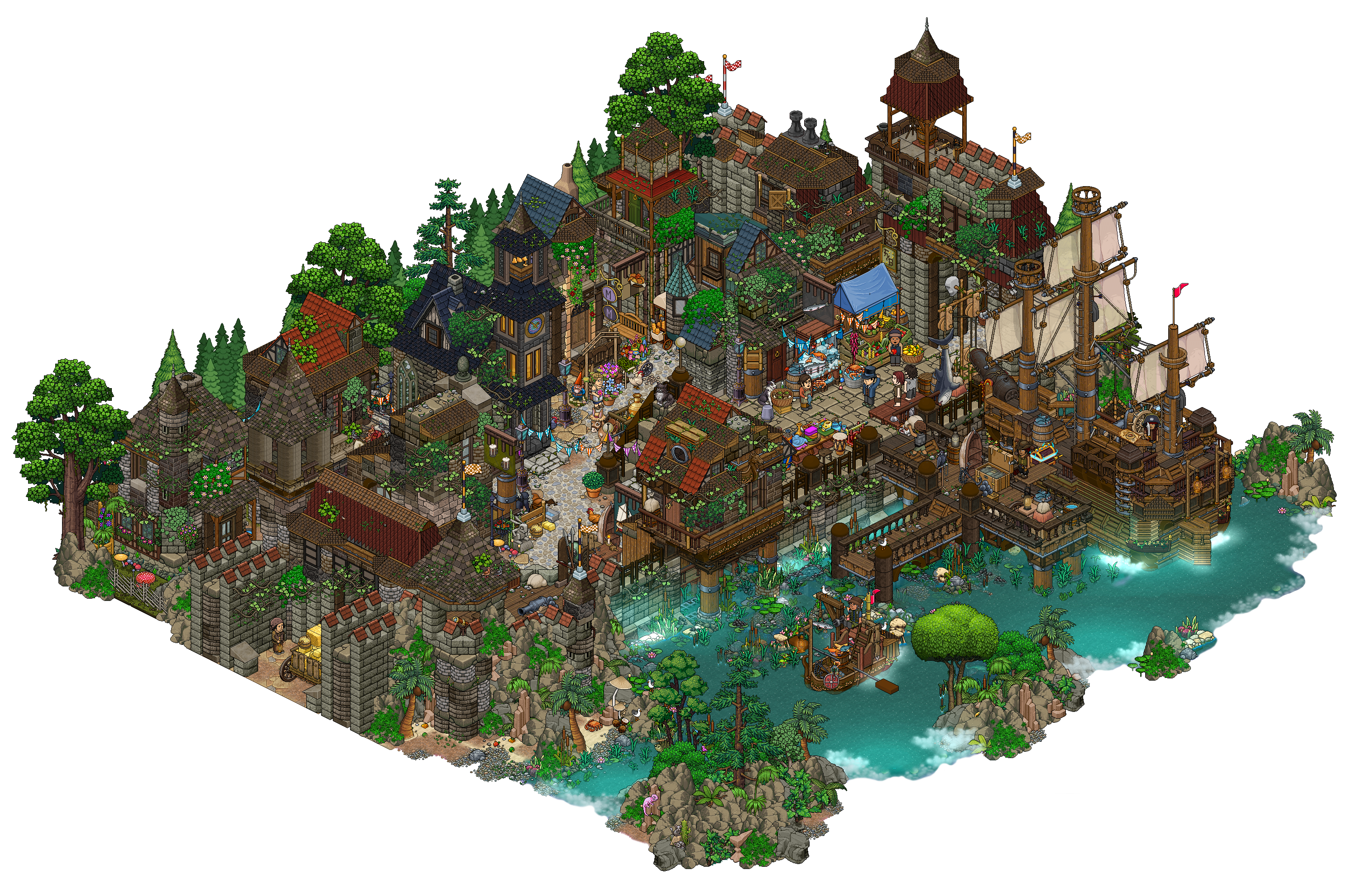 Port city by Cutiezor