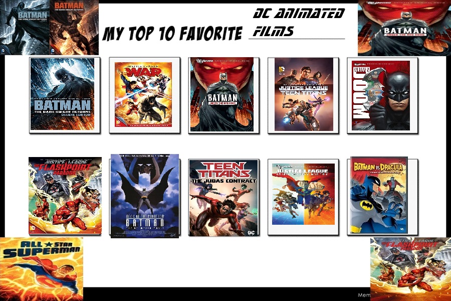 My top 10 DC Animated films by josh45667 on DeviantArt