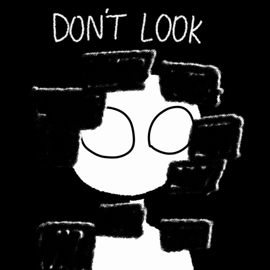 Don't look (GIF) by ClownCentipede on DeviantArt