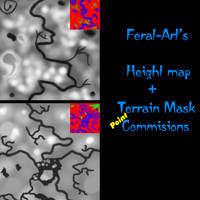 Height Map + Terrain Mask Point Commissions