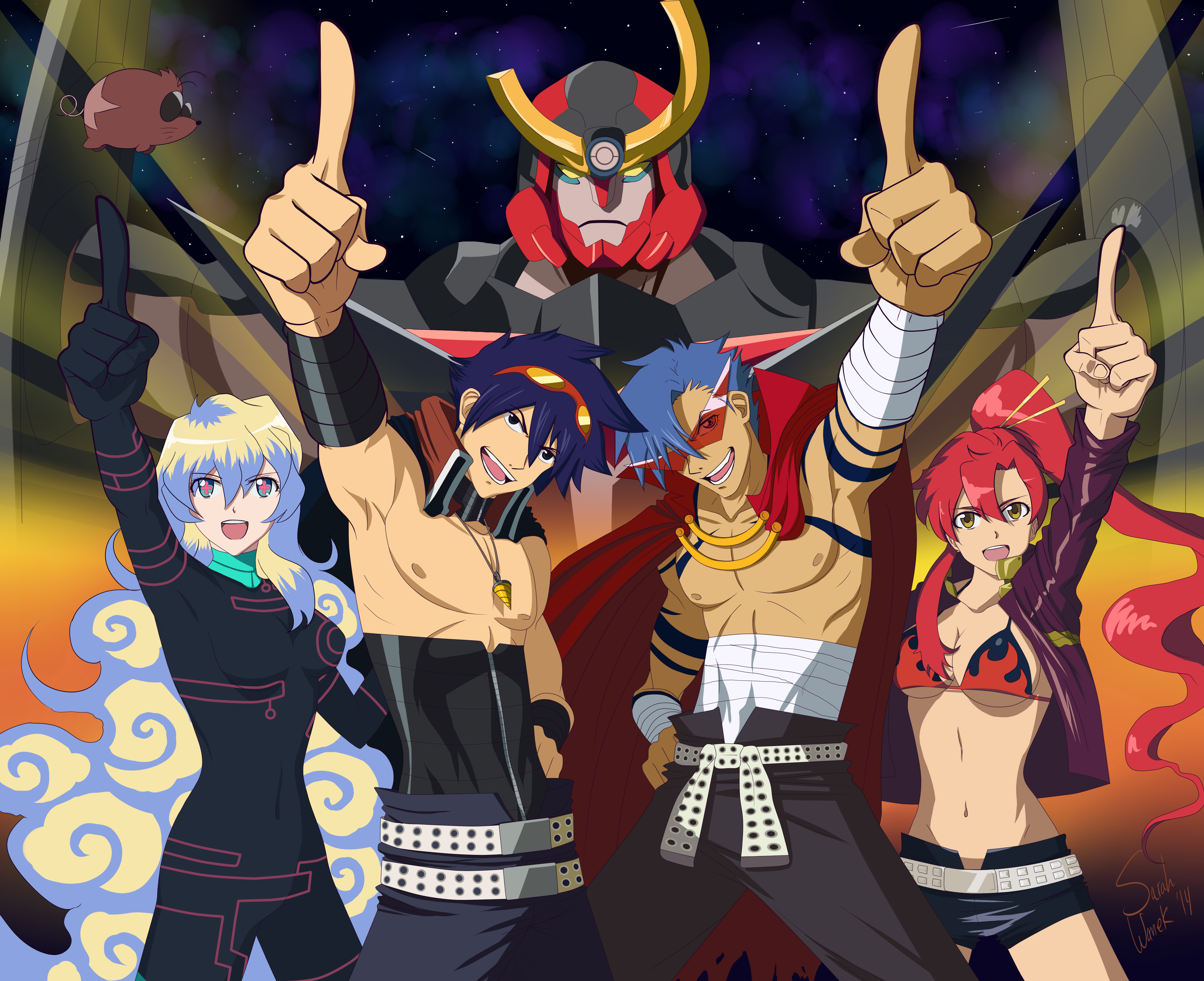 Tengen-Toppa-Gurren-Lagann-Finished by JoshDoubleA on DeviantArt