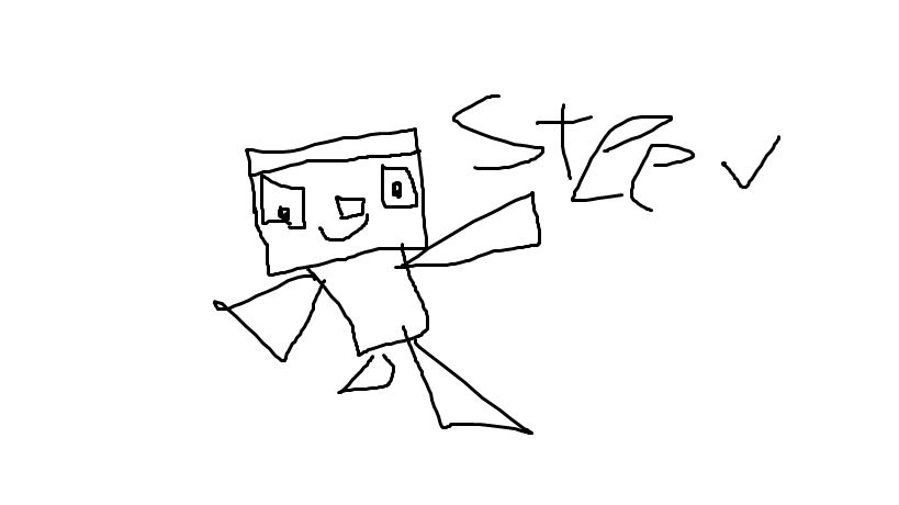mincraft steev-the frist drawing by SuperArtist124 on DeviantArt