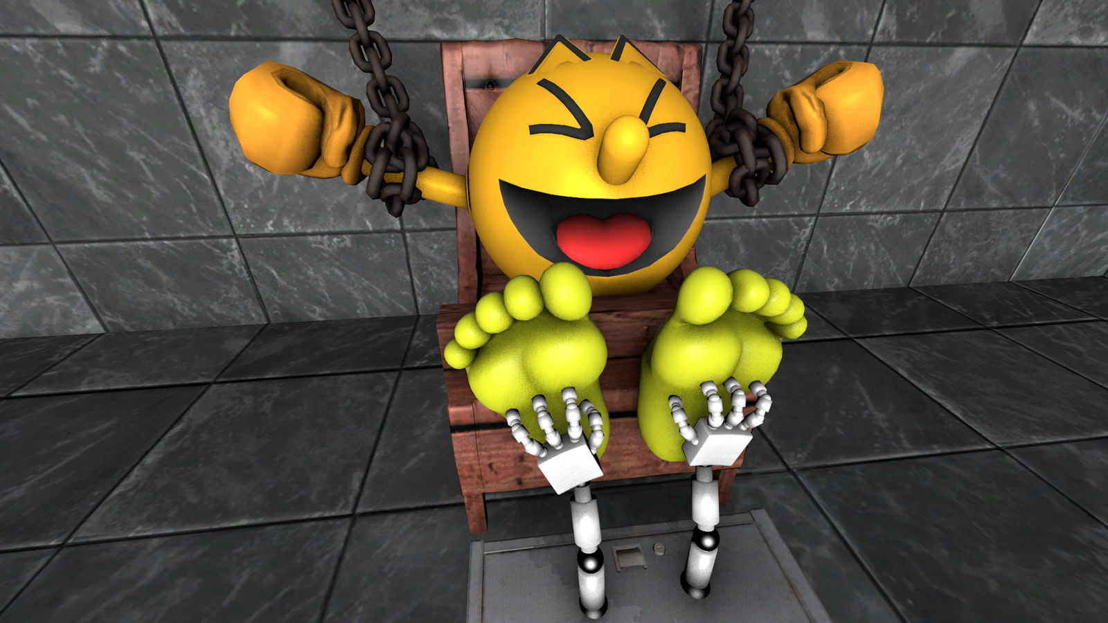 PAC-MAN TICKLED by rolexroche on DeviantArt