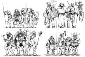 Kobold, Hobgoblins, Orcs and Goblins