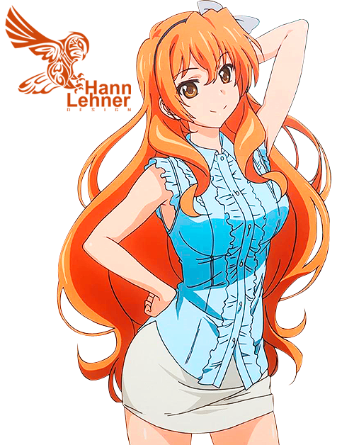 daily orange anime characters on X: the orange anime character of the day  is kouko kaga from golden time!  / X