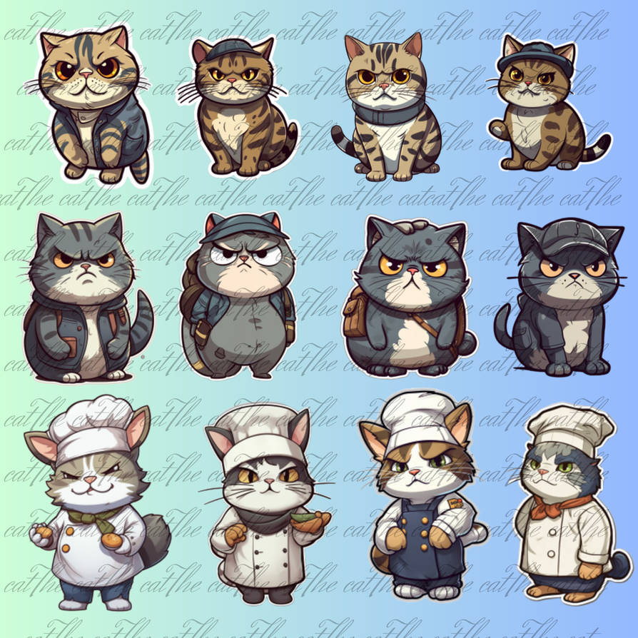 Cat sticker by Kungfuzhang on DeviantArt