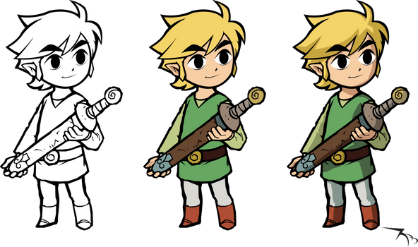 Toon Link (Holding sword)