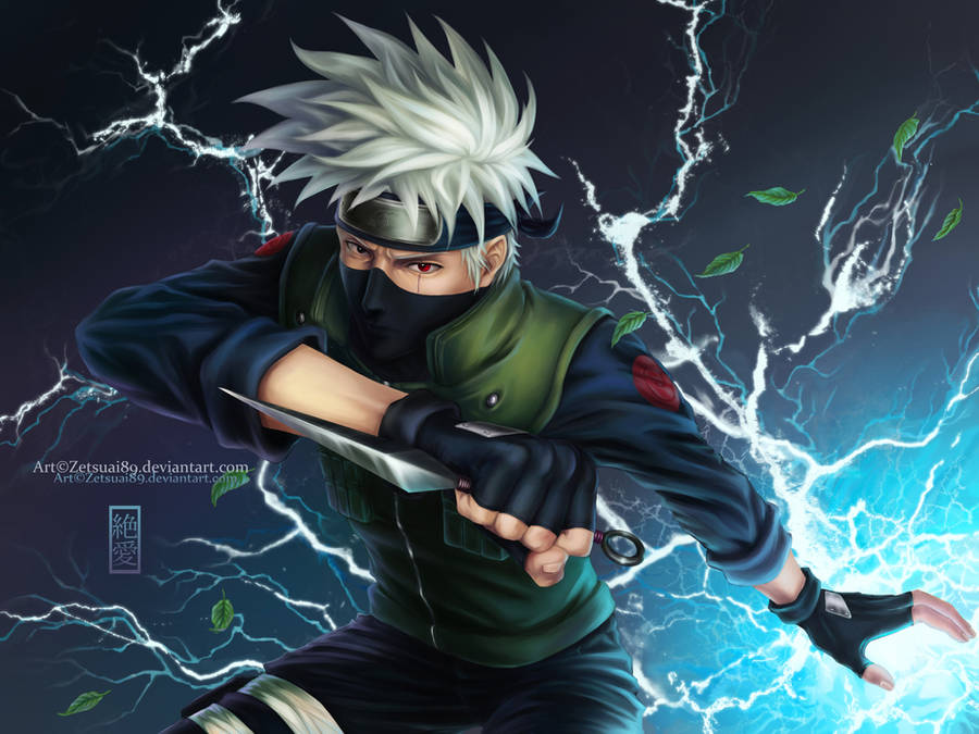Kakashi Hatake-chidori _Naruto by Zetsuai89