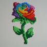 Hama Beads: Colorful Rose