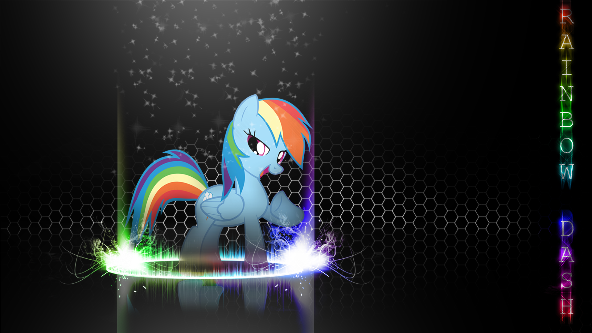 [Flame Ring Series] - Rainbow Dash 1920x1080