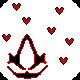 Assassin's Creed Heart Emblem [ PIXEL ART ]