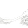 Microraptor lineart