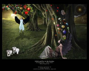 Lilith and Eve in the Garden by MissMax