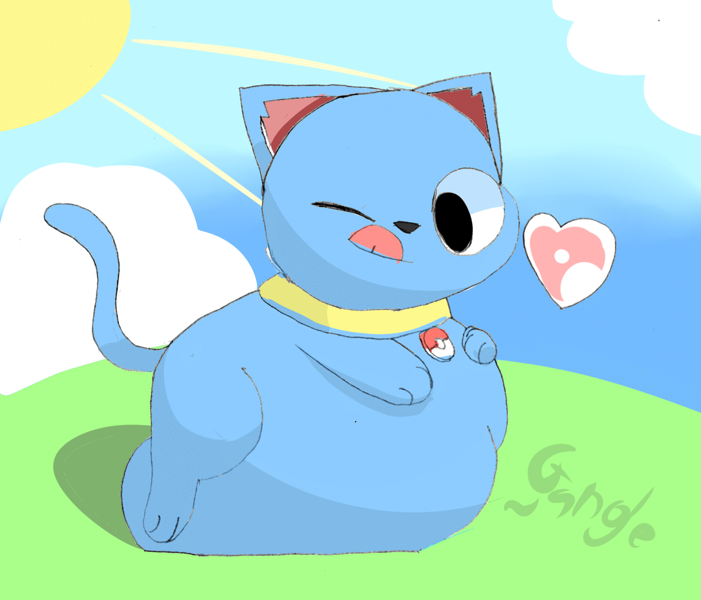 Riolu the Blue. Blue Cat picture Manga. Синий кэт