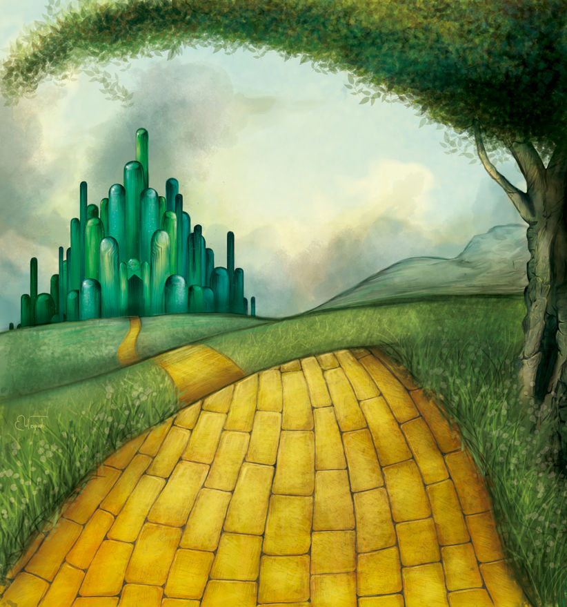 Wizard of Oz Yellow Brick Road Photo Backdrop