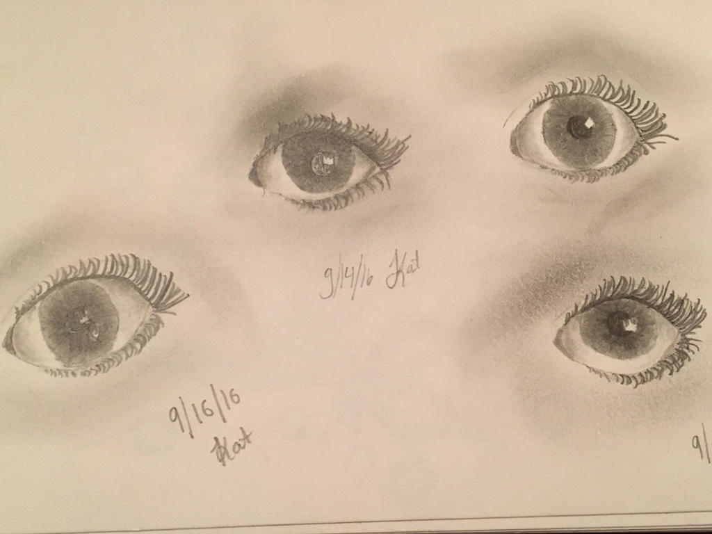 Eyeball Drawings 2016 - Traditional by flora7891 on DeviantArt