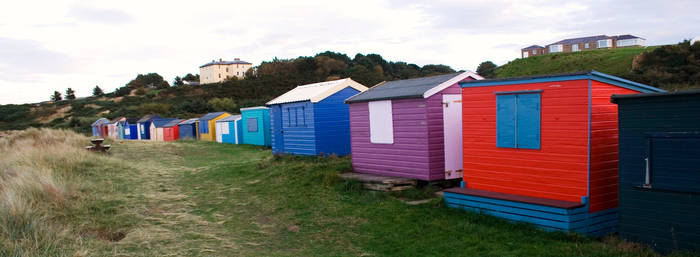 Colourful Beach Huts