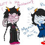 Homestuck: Aranea and Meenah