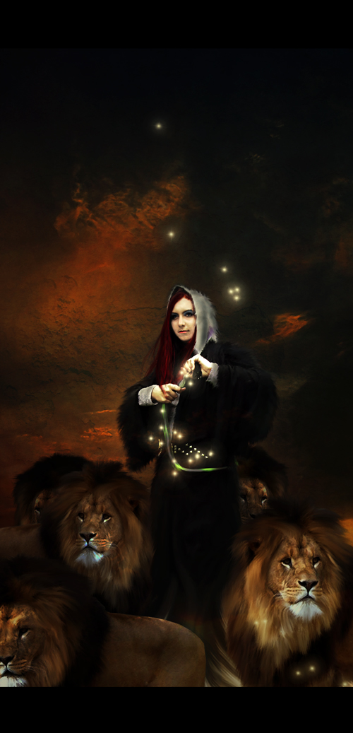 Circe and her lions