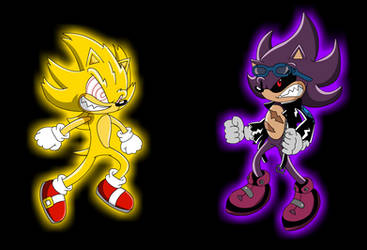 Evil Super Sonic VS Scourge