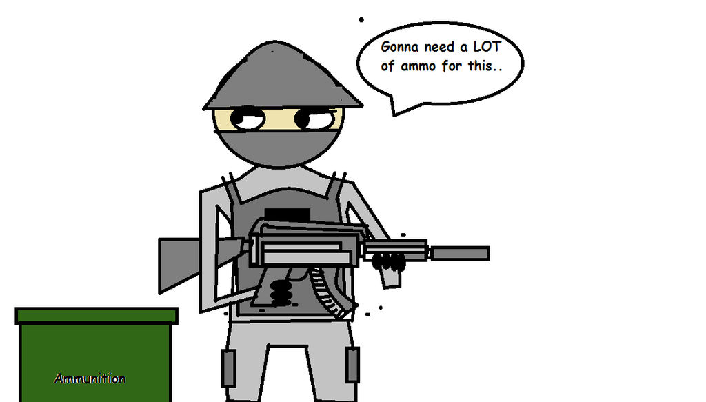 Gun Load Comic Text Gonna need a lot of ammo for this (Machine gun) by Deadlyshot111 on ...