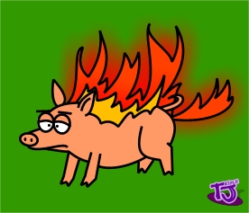 Pig On Fire