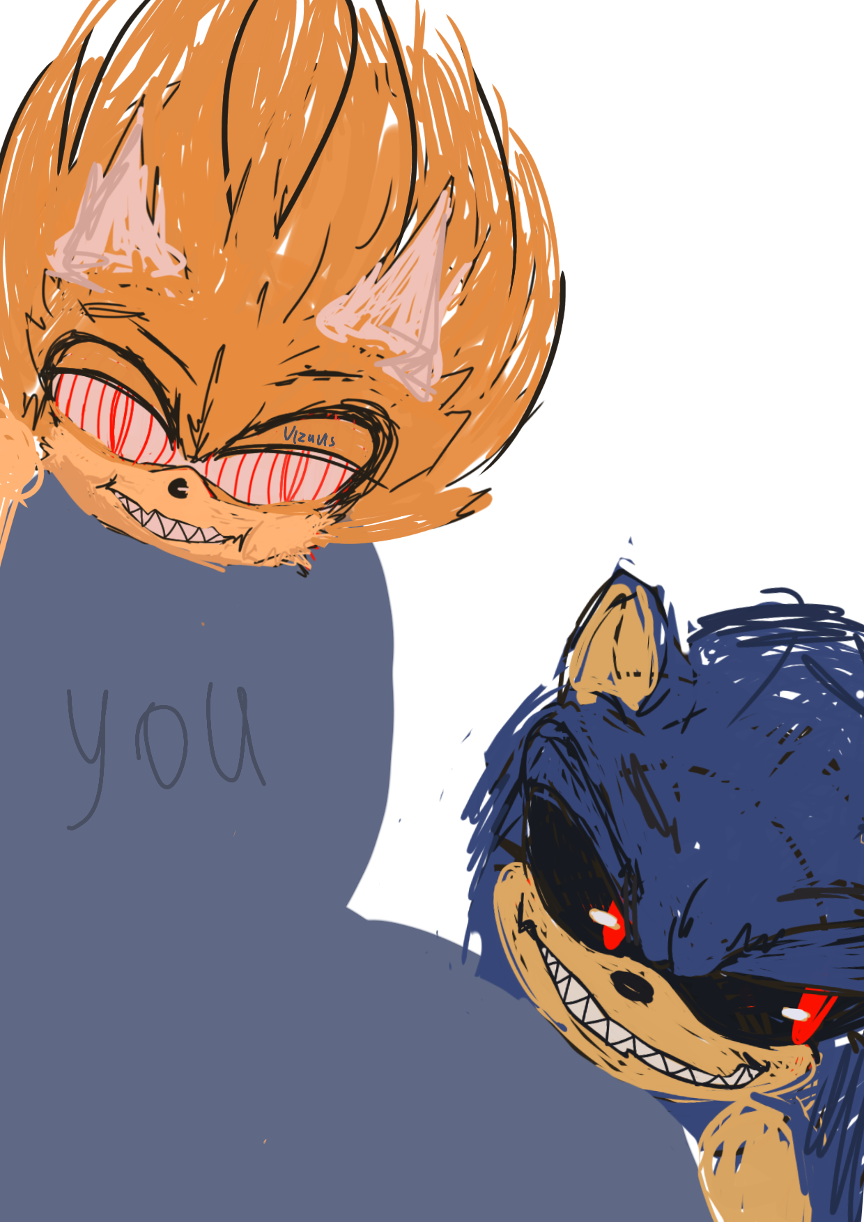 EXE x Fleetway by Orchiiids on DeviantArt