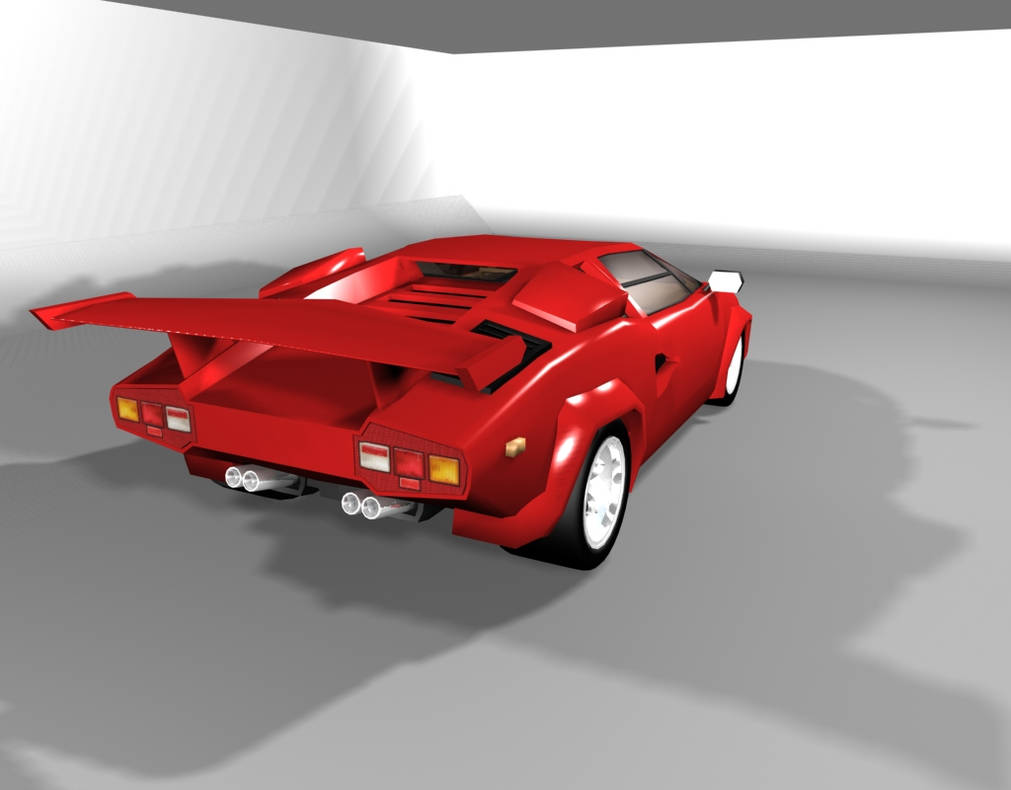 Countach Rear by Batsrdancing on DeviantArt