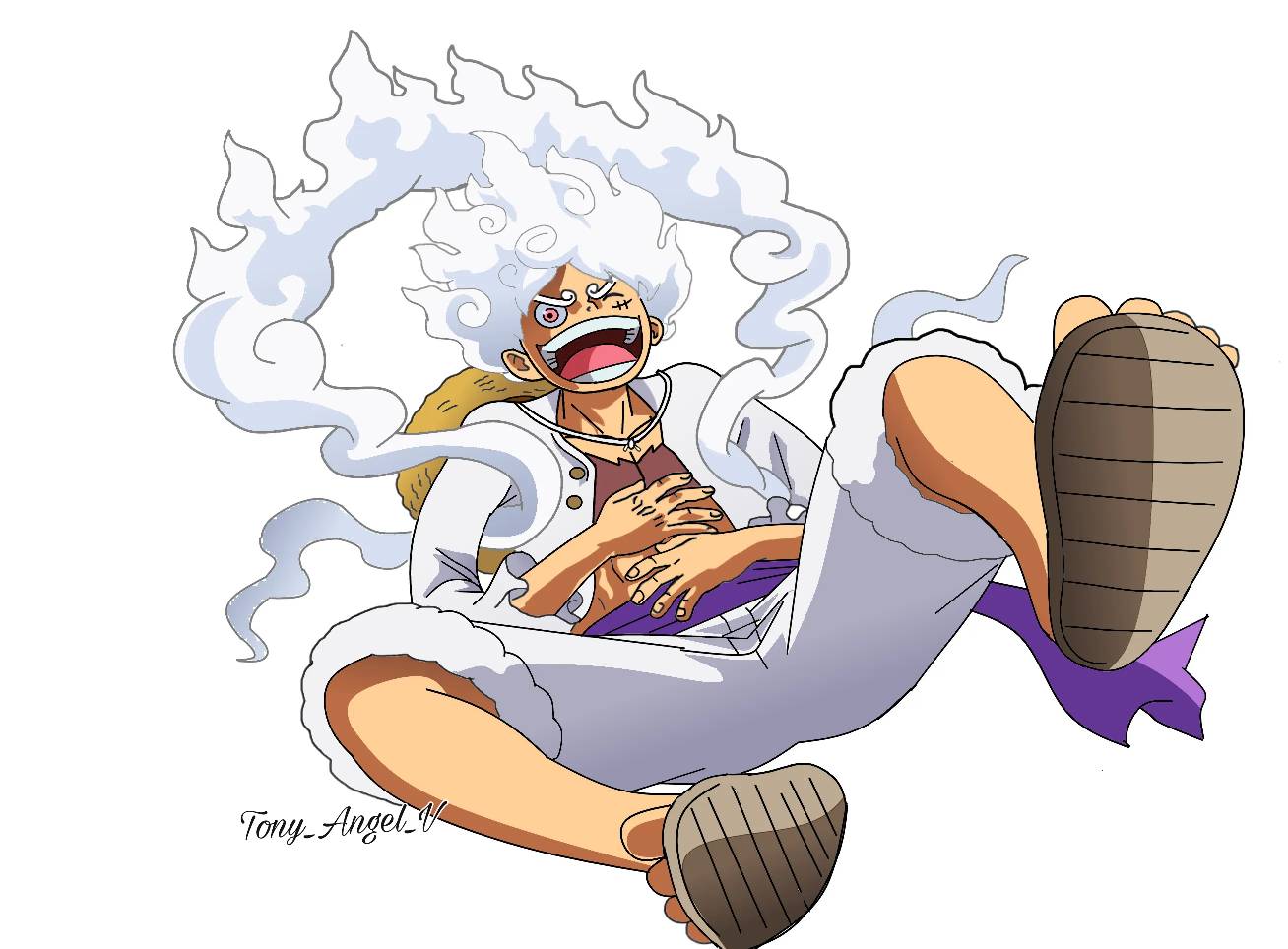 Luffy Gear 5 color by Xhobiii on DeviantArt