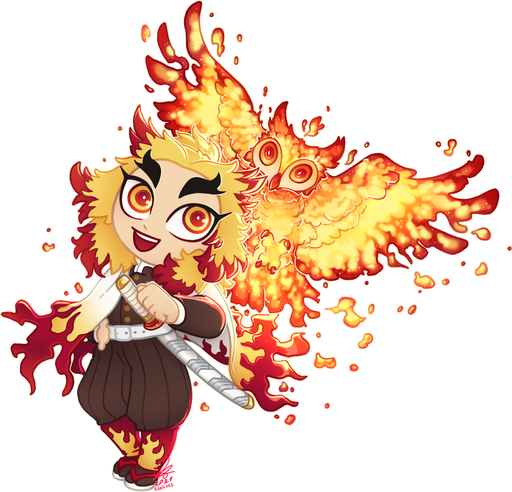 Kyojuro Rengoku_Chibi by Elekses on DeviantArt