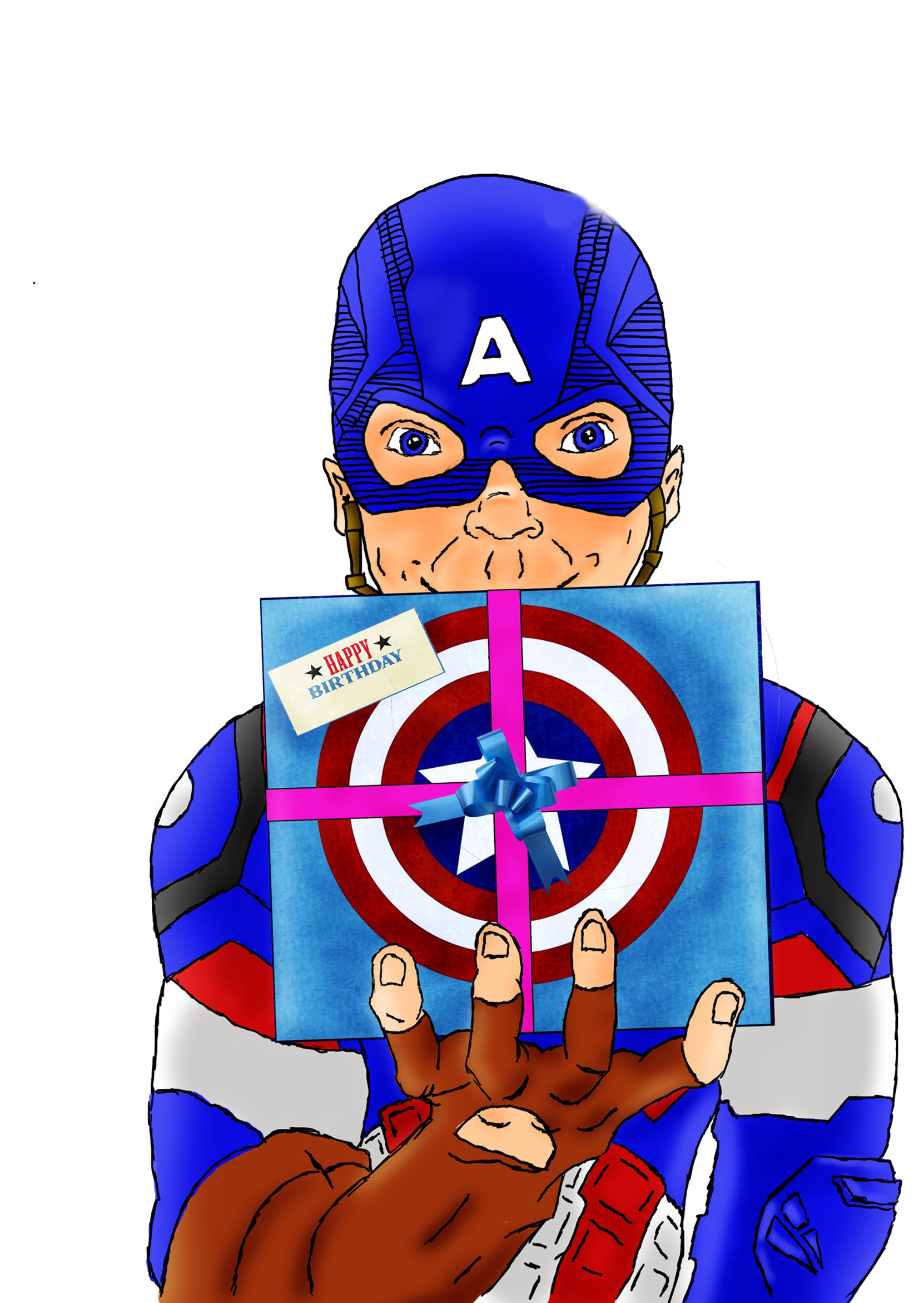 Captain America drawing