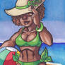 Sketch Card #14 - Beach Girl Iris