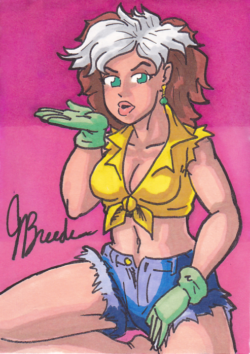 Sketch Card #37 - Rogue Pin-Up