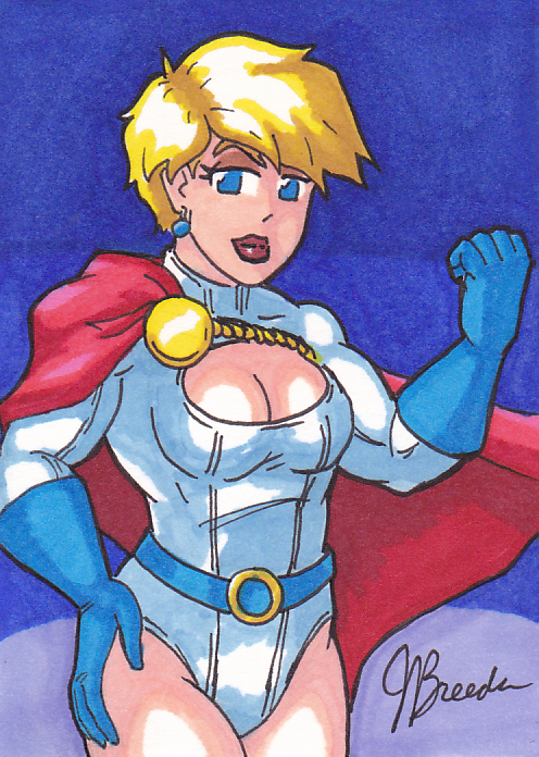 Sketch Card #44 - Power Girl