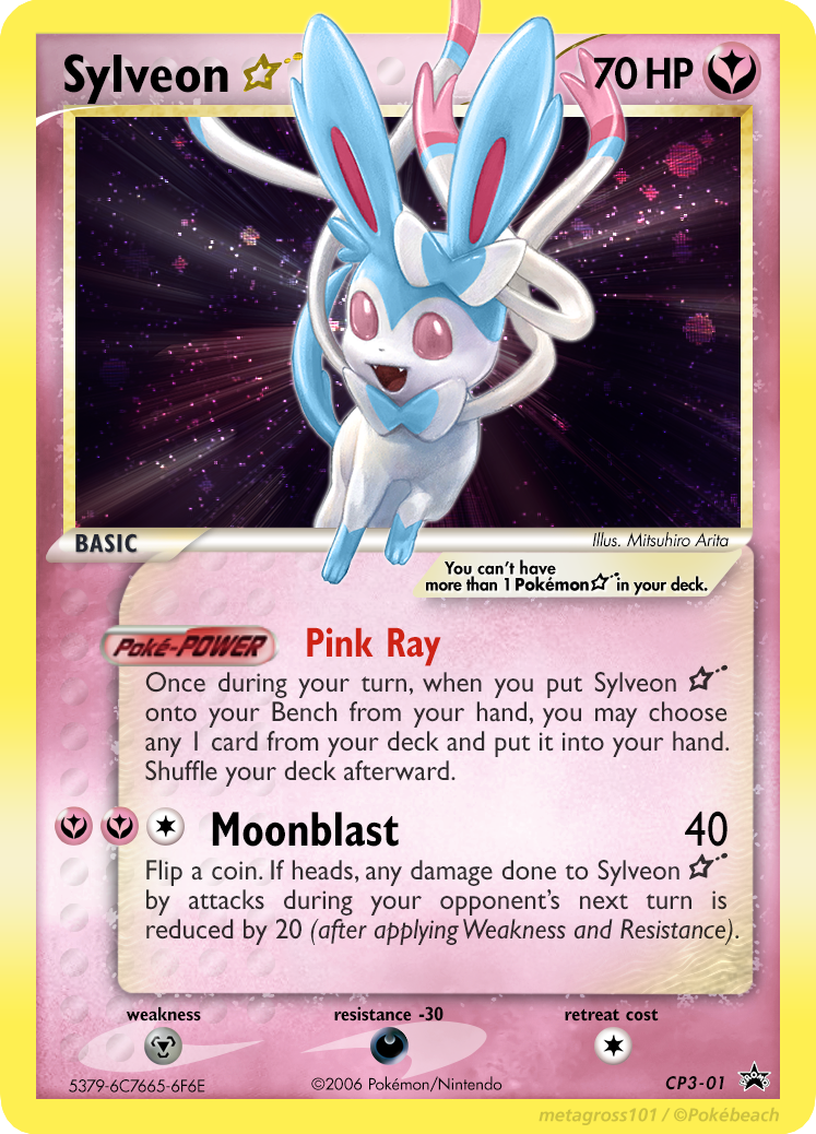 Sylveon Gold Star (CardPone Generation 3 Promo 01)